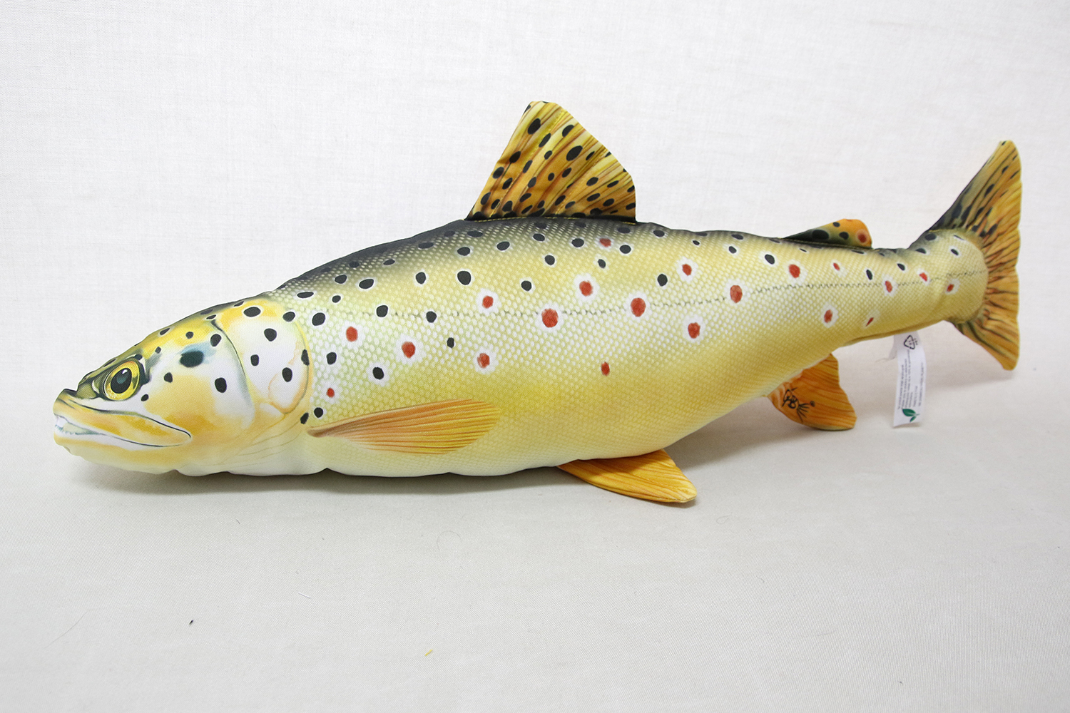 Brown trout cushion 62x28 cm
