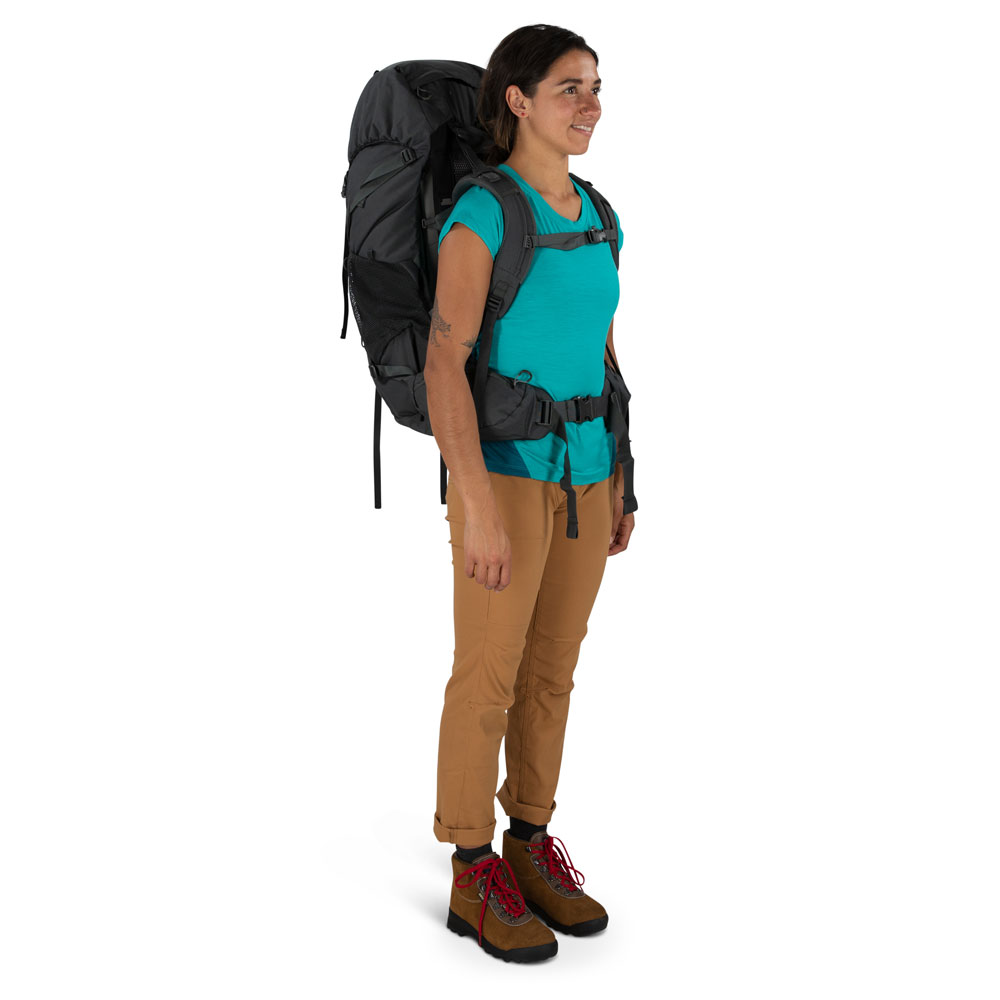 Lätt vandringsryggsäck - OSPREY Renn 50 Charcoal - 7