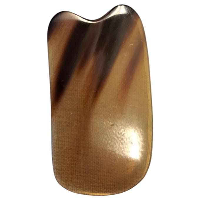 Hart, board and Shell Shaped  light Gua Sha  massager made of  horn - 6