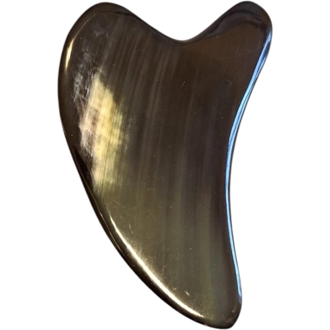Hart, board and Shell Shaped  light Gua Sha  massager made of  horn - 3
