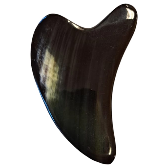 Hart, board and Shell Shaped  light Gua Sha  massager made of  horn - 7