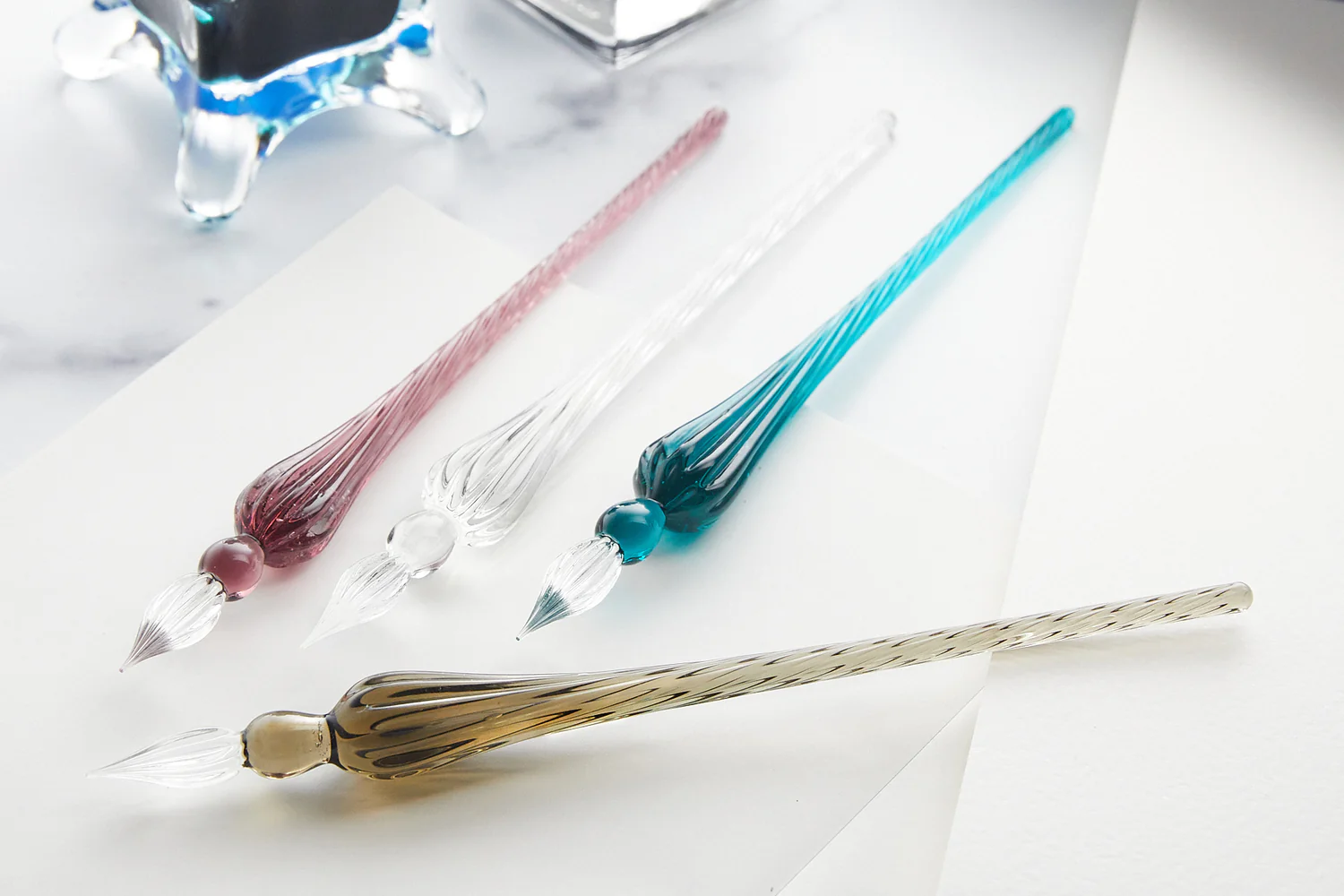 J.Herbin Glaspenna 18 cm - Blå - 13