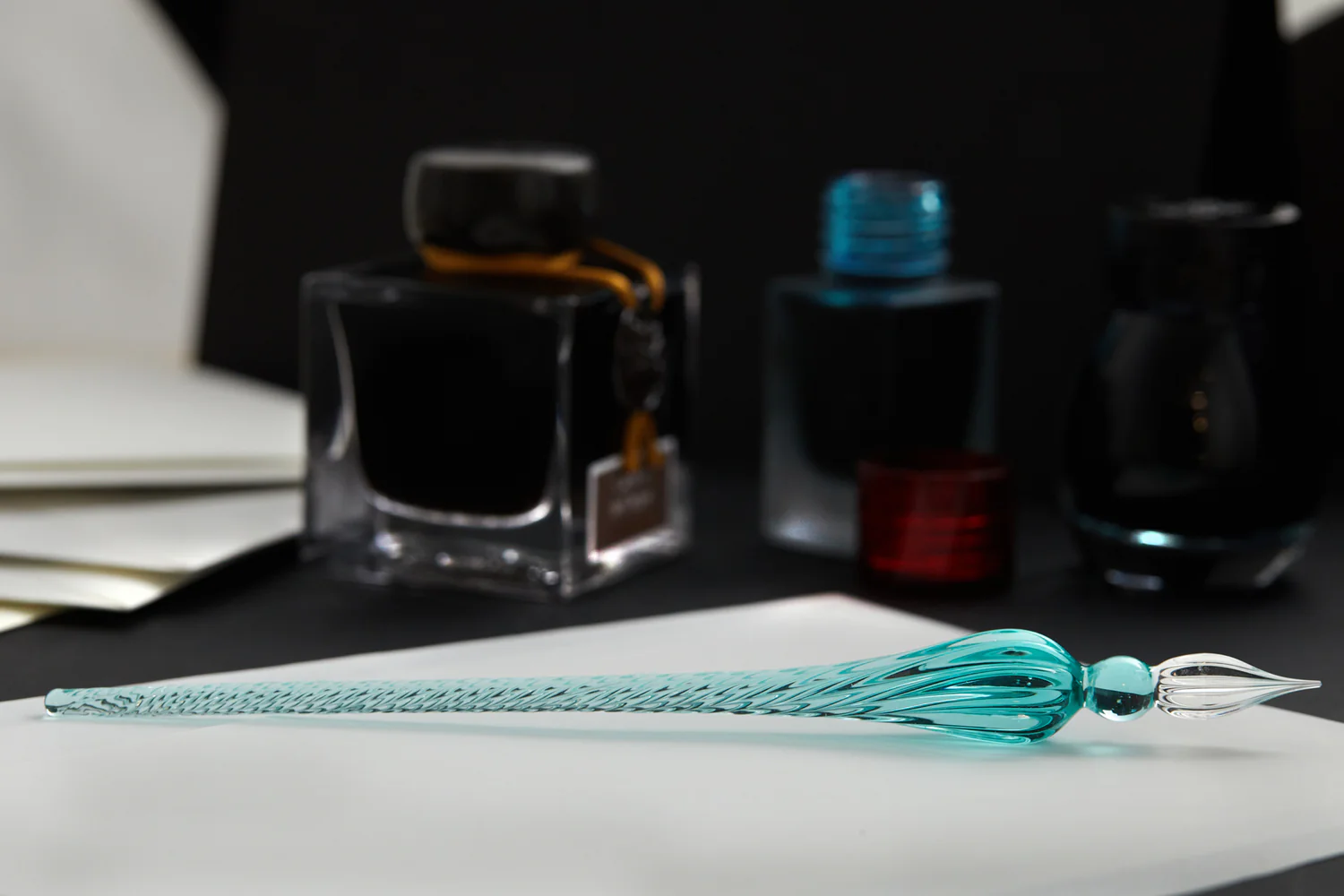J.Herbin Glaspenna 18 cm - Turkos - 8