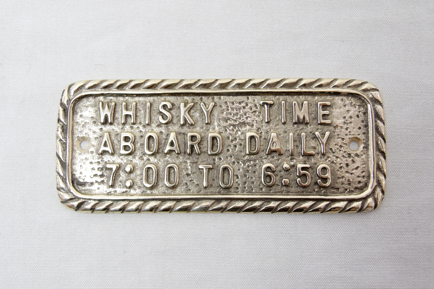 Brass sign 14x6 cm - 3