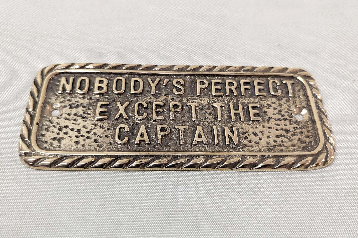 Brass sign 14x6 cm - 4
