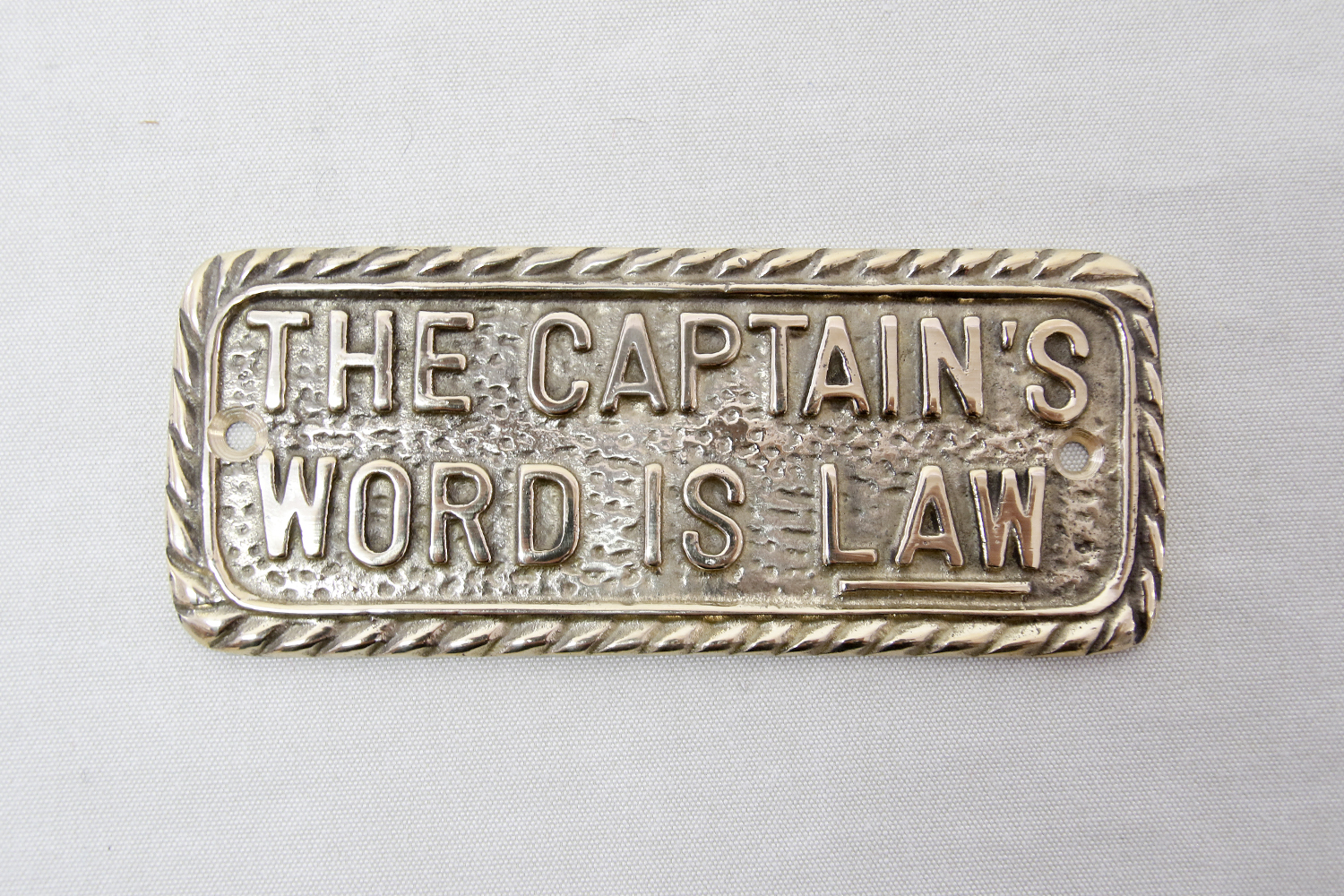 Brass sign 14x6 cm - 2