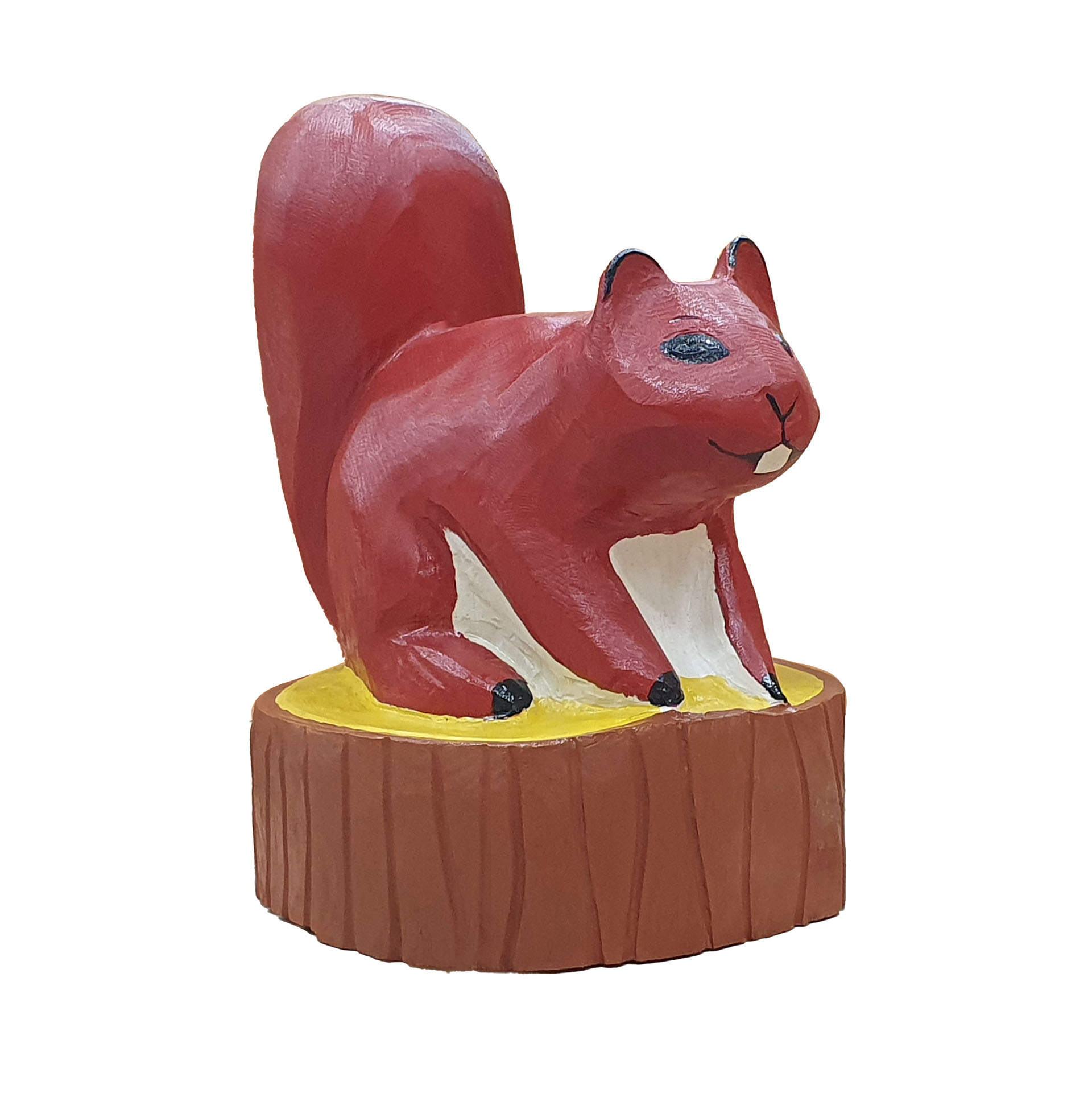 Träskulptur Ekorre Saga