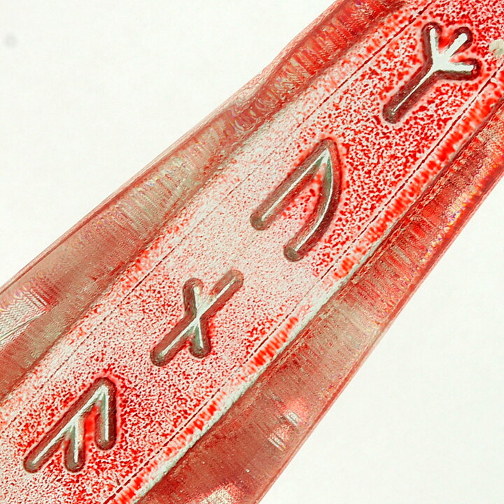 Runaシリーズ  バイキング文字が刻まれた赤色のオベリスク  23cm  1960年代