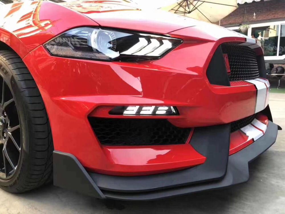 GT350 Style Stötfångare Fram(FORD MUSTANG 2018-2020 EcoBoost, GT) - 6