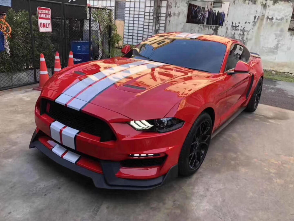 GT350 Style Stötfångare Fram(FORD MUSTANG 2018-2020 EcoBoost, GT) - 5