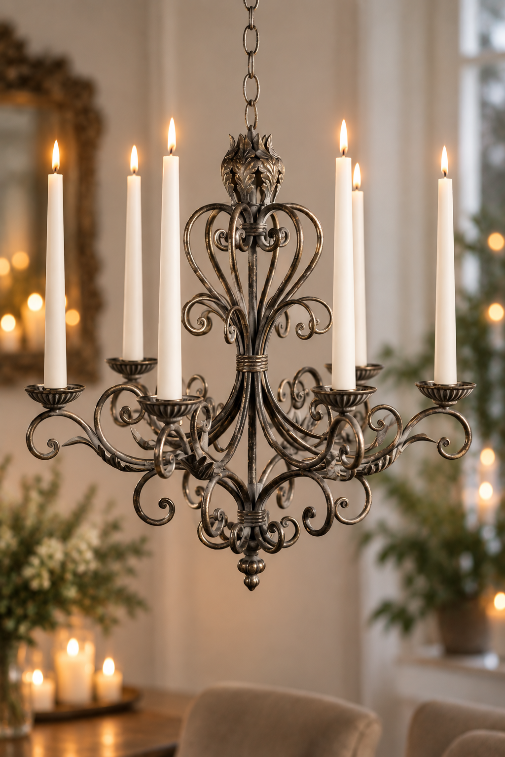 Chandelier - Ornate ceiling chandelier - Ø 61.5 cm - 3
