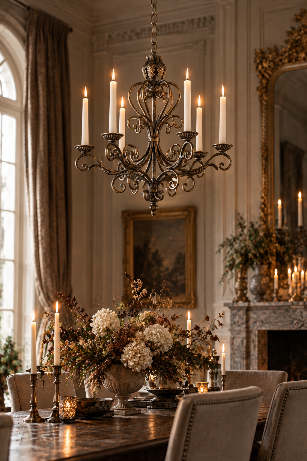 Chandelier - Ornate ceiling chandelier - Ø 61.5 cm - 2