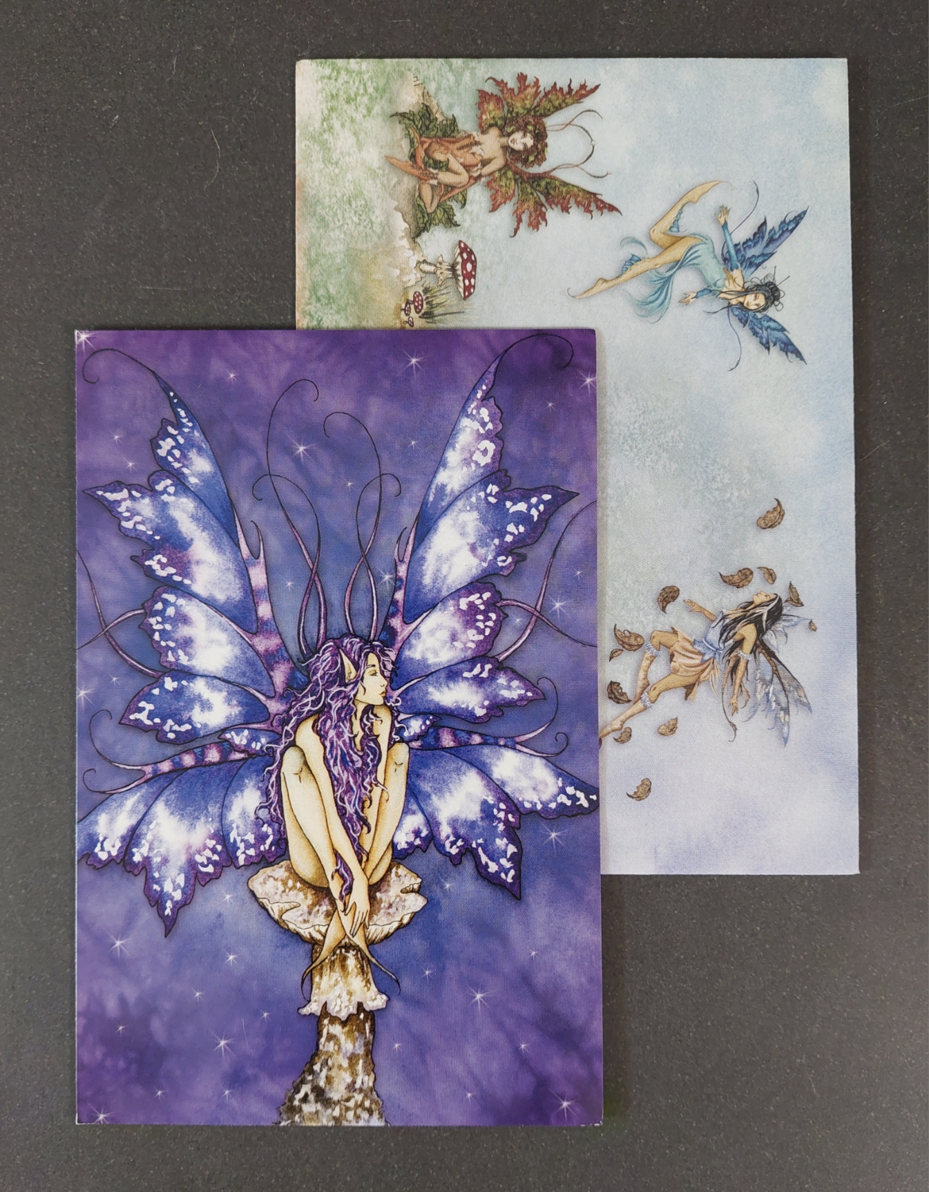 Vykort med Kuvert - Amy Brown, "Blue Fairy"