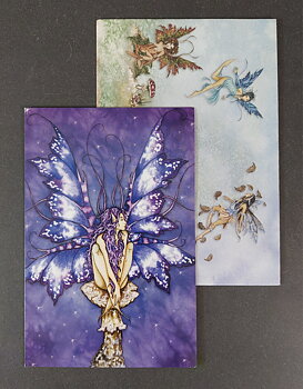 Vykort med Kuvert - Amy Brown, "Blue Fairy"