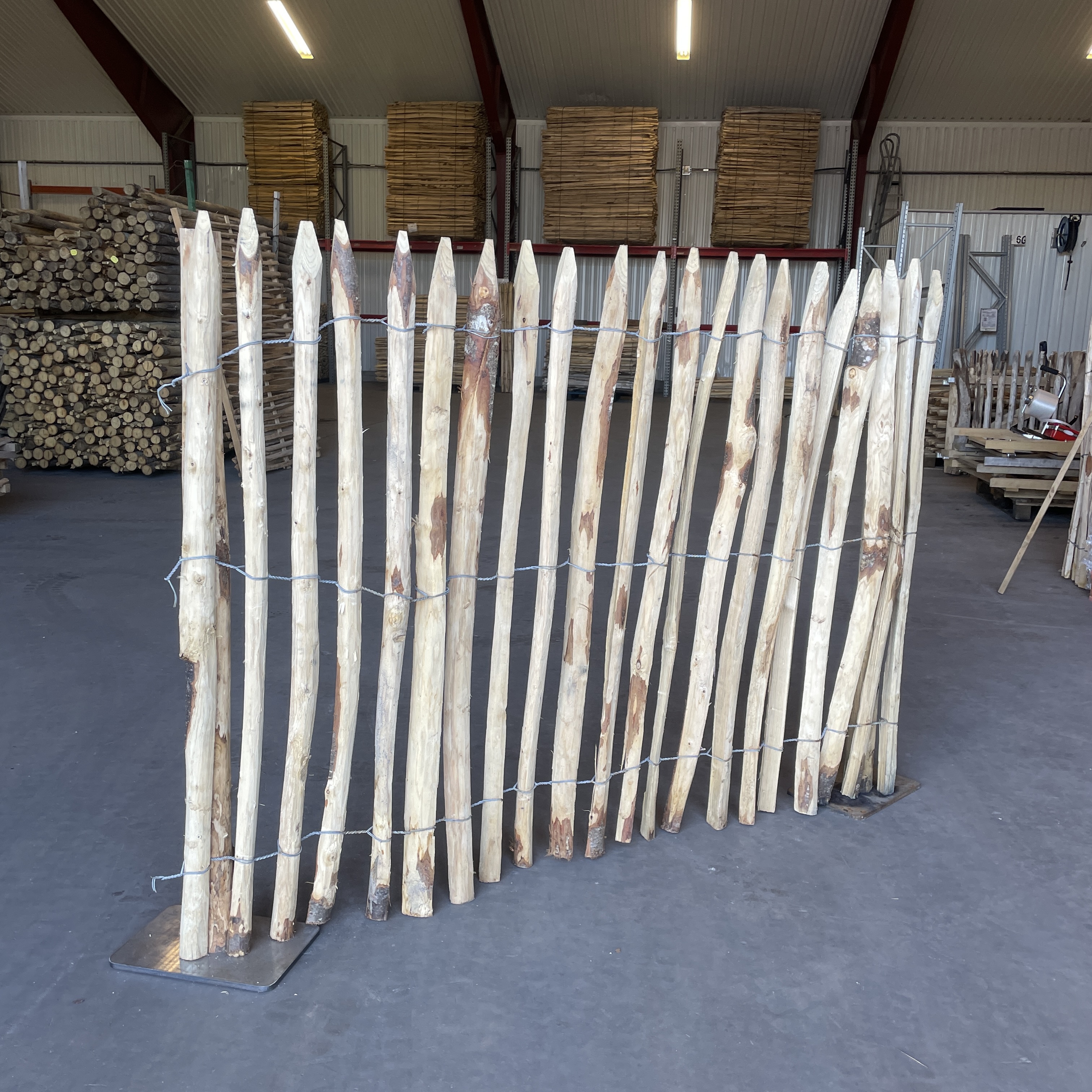 Kastanjestaket tätt, höjd 120 cm längd 5 meter, franskt