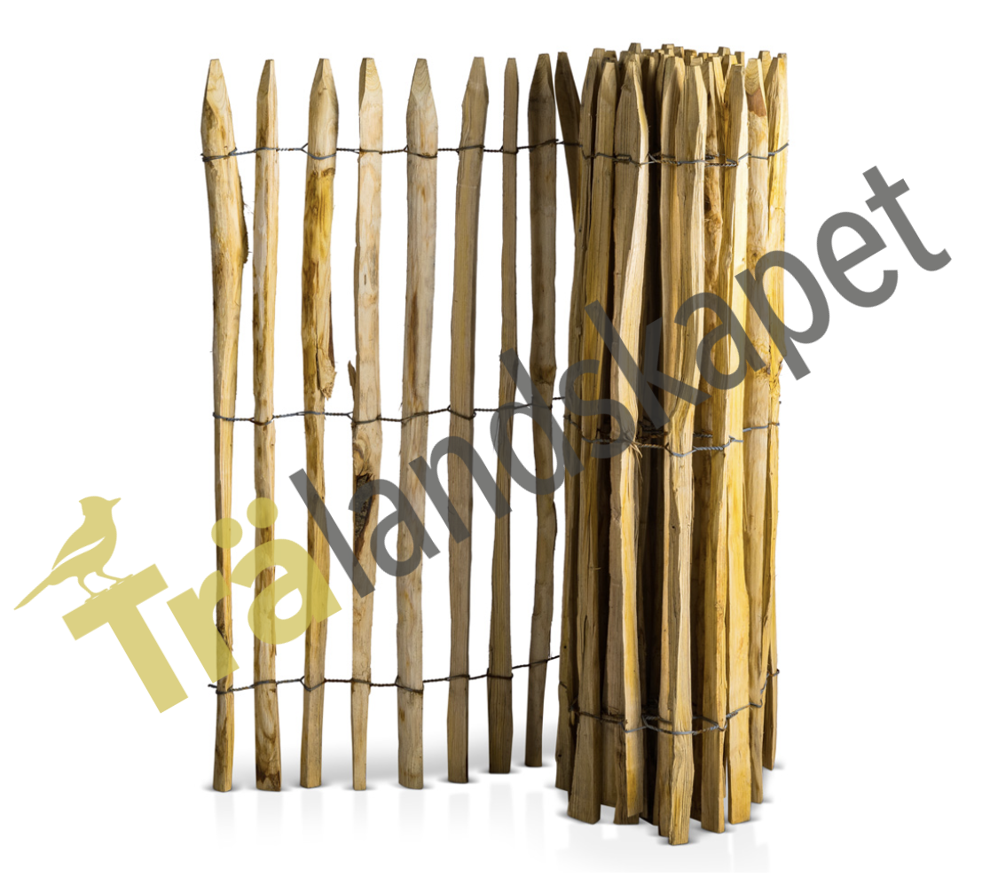 Kastanjestaket tätt, höjd 120 cm längd 5 meter, franskt