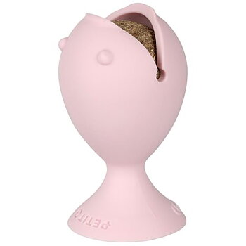 Petit Puffi Med Catnip Boll Rosa 9,5cm