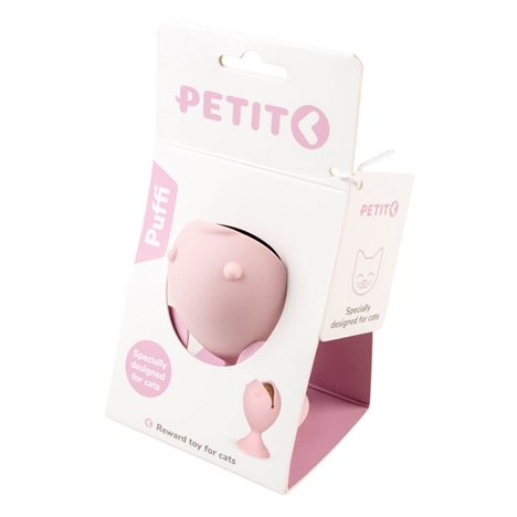 Petit Puffi Med Catnip Boll Rosa 9,5cm - 3