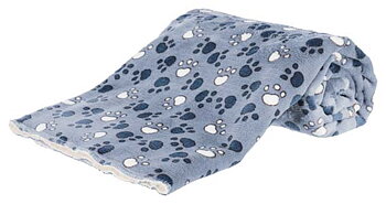 Trixie Tammy Plysch Filt 100x70cm Blå/Beige 