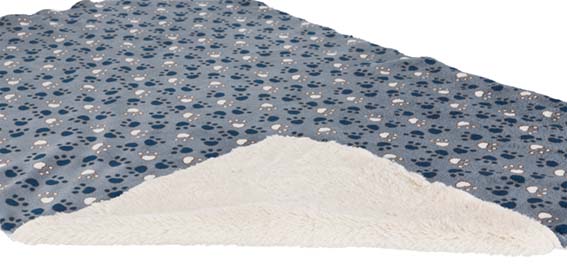 Trixie Tammy Plysch Filt 100x70cm Blå/Beige  - 4