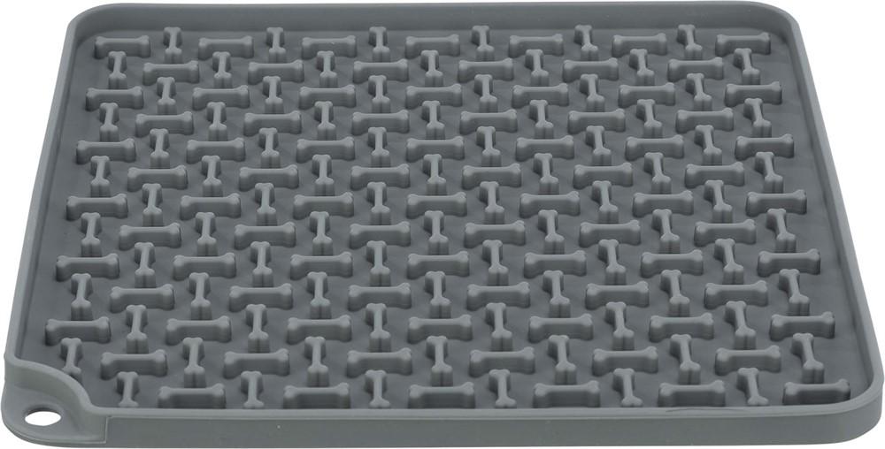 Trixie Lick'N'Snack Platta Silikon 20x20cm Mörkgrå