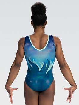 Turn og Gymnastikk drakt  sublimert glitterstoff med paljetter