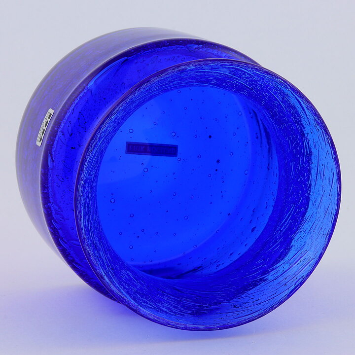 エリック・ホグラン  青いボトル型の花瓶  Vase  (10cm)  1950年代 H961