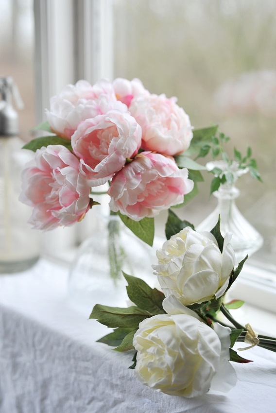 Peony - Bouquet - Peony bouquet - 29 cm - Pink - 3