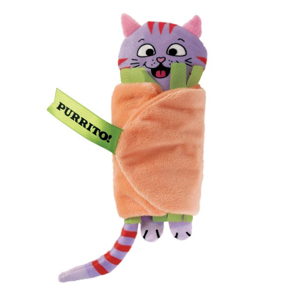KONG Kattleksak Pull-A-Parts Purrito Flerfärgad 
