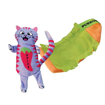 KONG Kattleksak Pull-A-Parts Purrito Flerfärgad 
