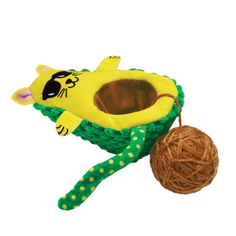 KONG Kattleksak Wrangler AvoCATo Flerfärgad 12cm - 2