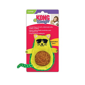 KONG Kattleksak Wrangler AvoCATo Flerfärgad 12cm