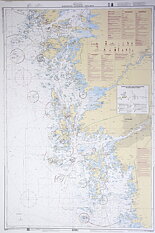 Marstrand-Göteborg-Tistlarna Sjökort 112x77 cm