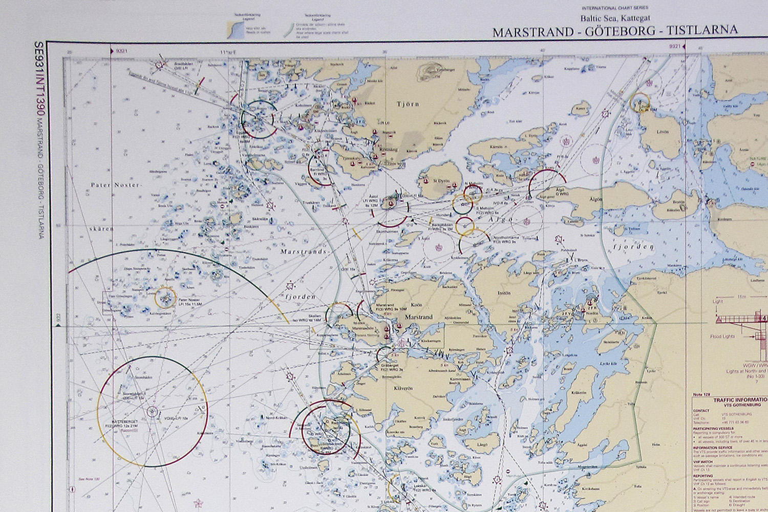 Marstrand-Gothenburg-Tistlarna Chart 112x77 cm