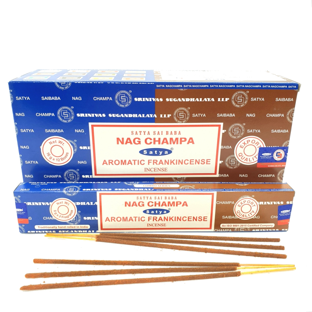  Nag Champa/Aromatic Frankinscense Rökelse combo paket - 16gm