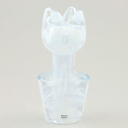 Ulrica Hydman Vallien (Flower Power 2007) White Tulip Sculpture 17 cm