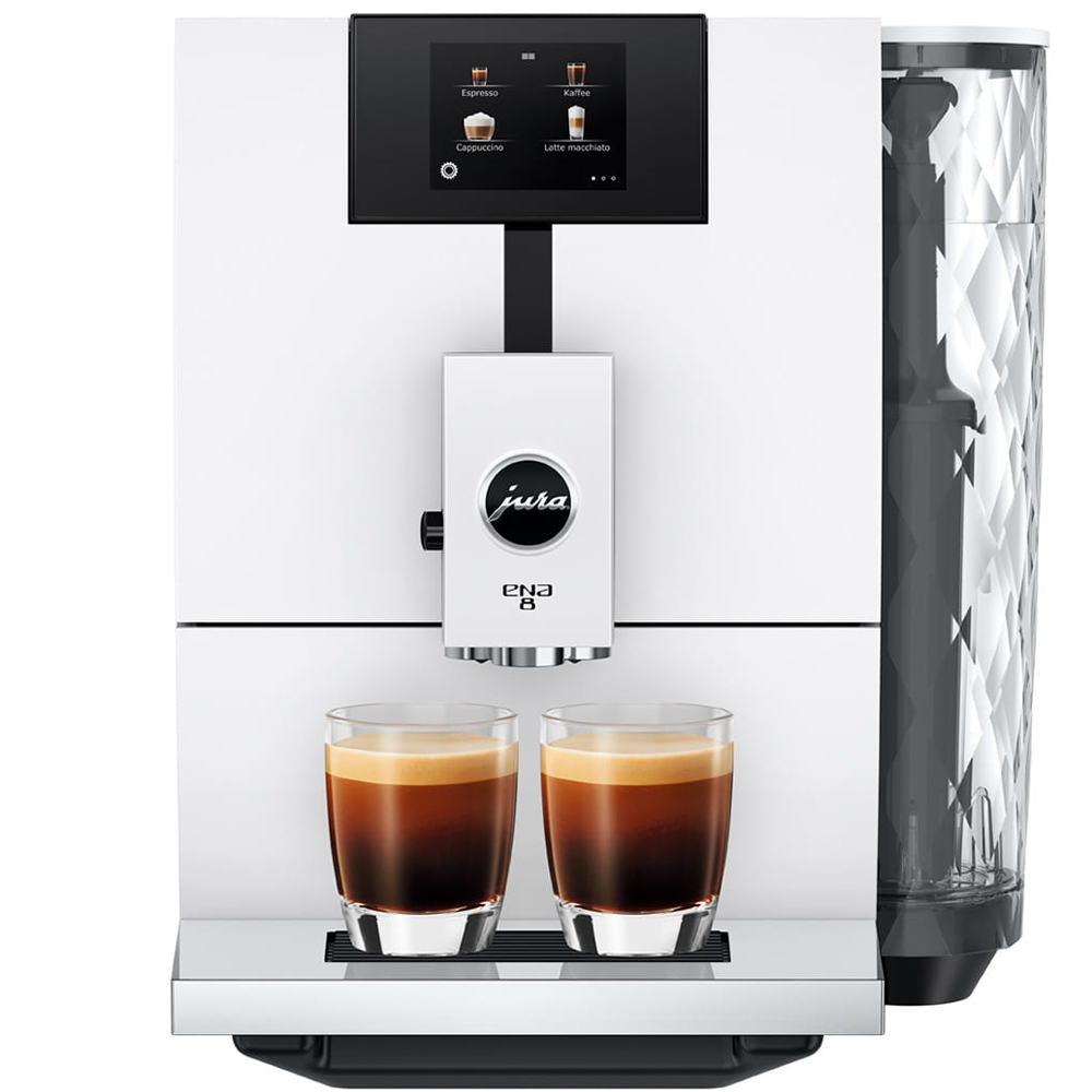 Jura ENA 8 Touch Full Nordic White (EC 15491) - Bean to cup -  KaffeGrossisten | Kaffeevollautomaten