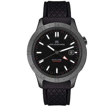 020647 Sjöö Sandström Royal Steel Worldtimer DLC 41