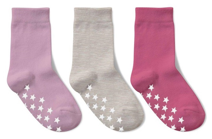 3-Pack Barnstrumpor Med Halkskydd