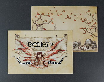 Vykort med Kuvert - Amy Brown, "Believe"