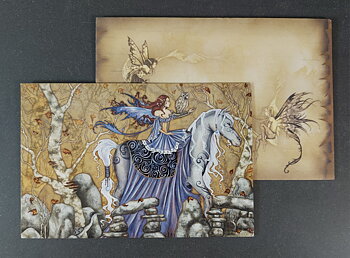 Vykort med Kuvert - Amy Brown, "Enchanted Journey"