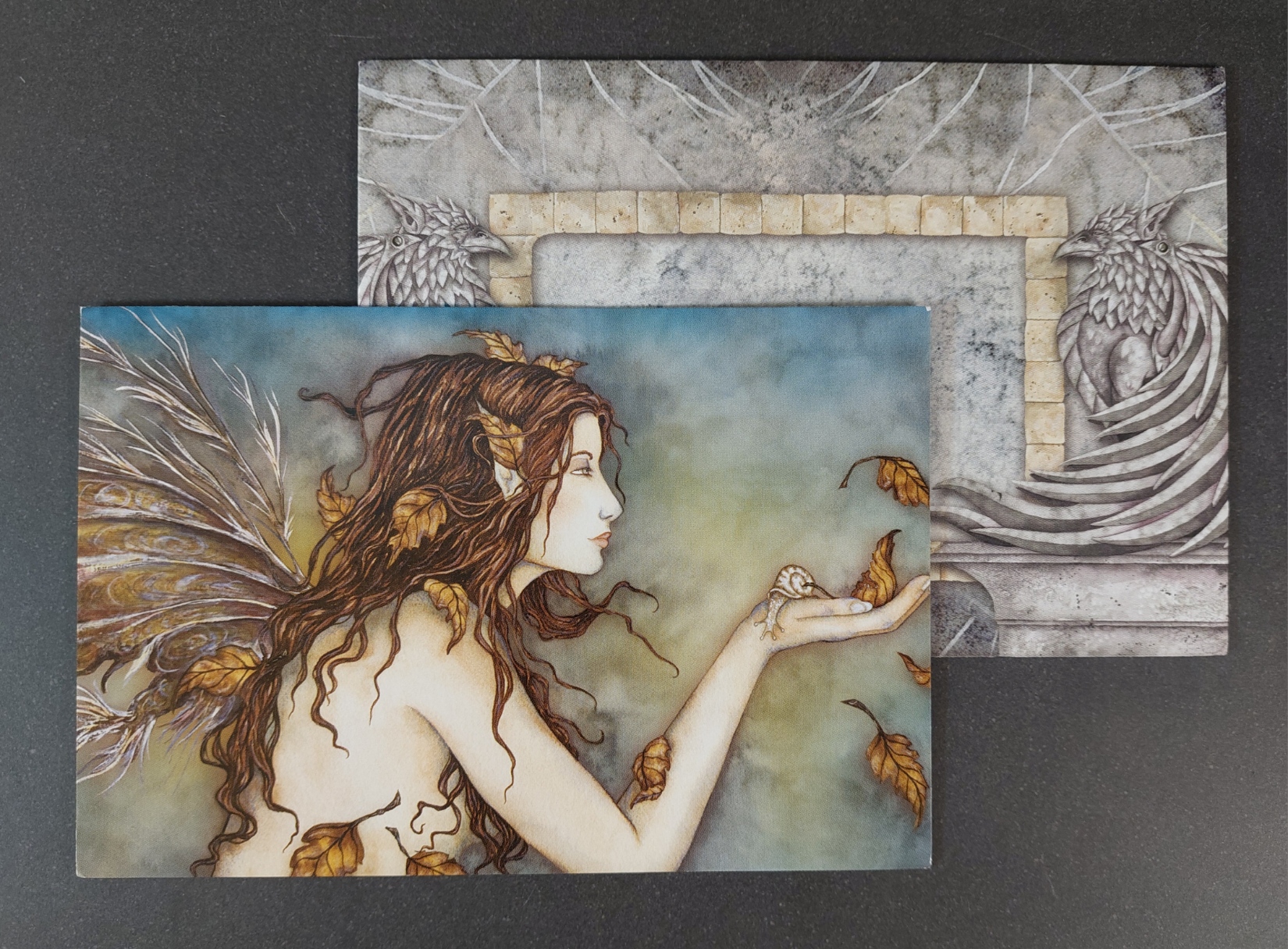 Vykort med Kuvert - Amy Brown, "Autumn Whispers"