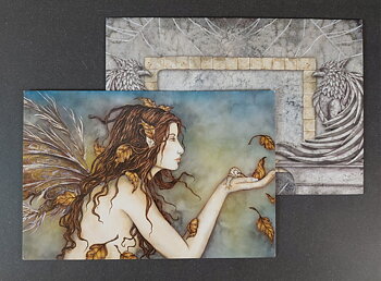 Vykort med Kuvert - Amy Brown, "Autumn Whispers"