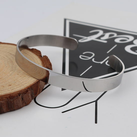 Sérsniðin armbönd með áletrun - Ryðfrítt stál - 2