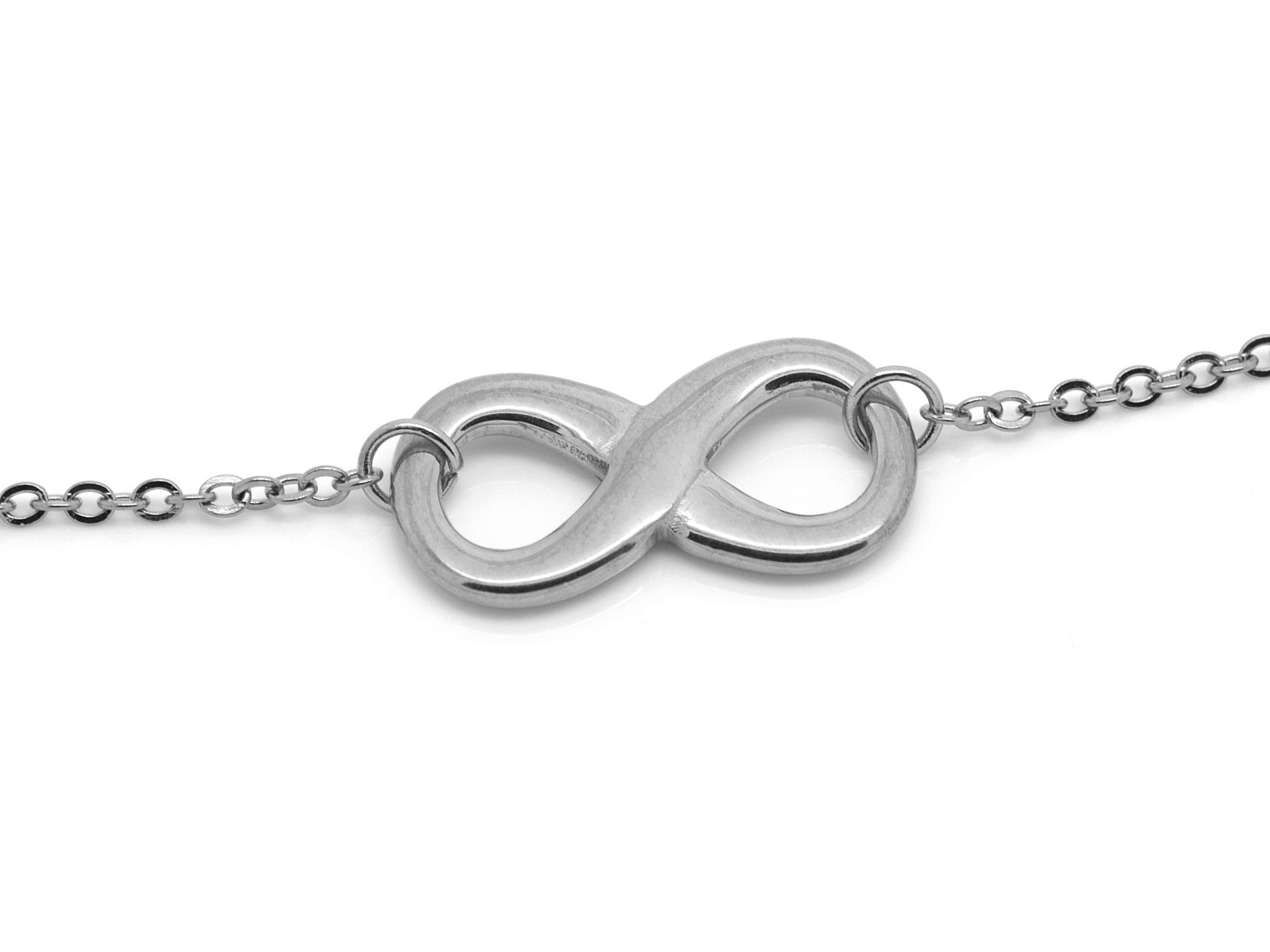 Infinity Halsband i Rostfritt Stål, Evighetstecken Hänge, Evighetssymbol Smycke