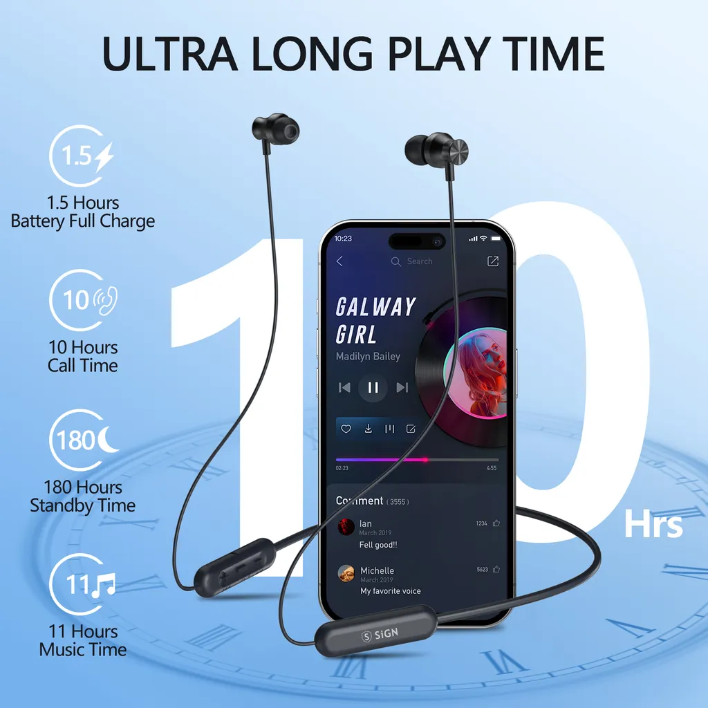 SiGN Trådlöst Bluetooth Headset - Fukt/Vattentåliga - 4
