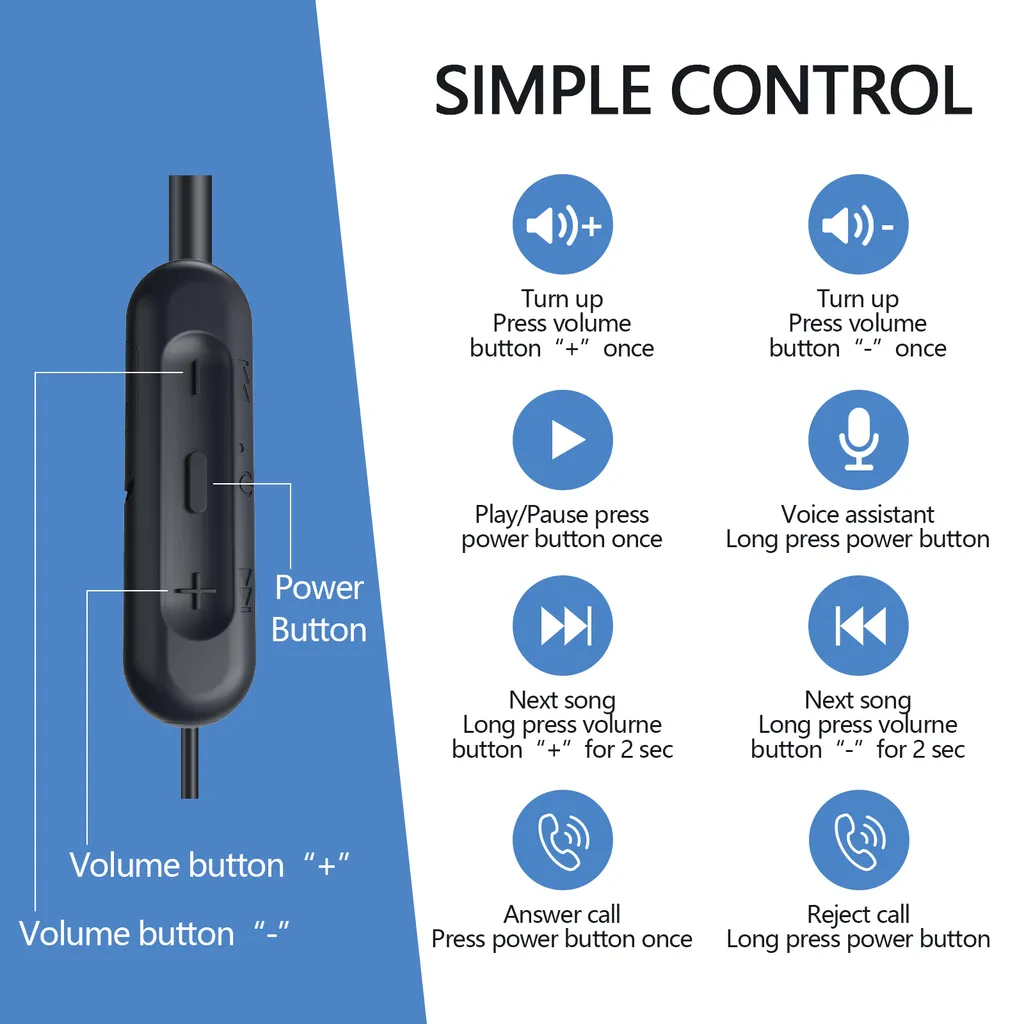 SiGN Trådlöst Bluetooth Headset - Fukt/Vattentåliga - 3