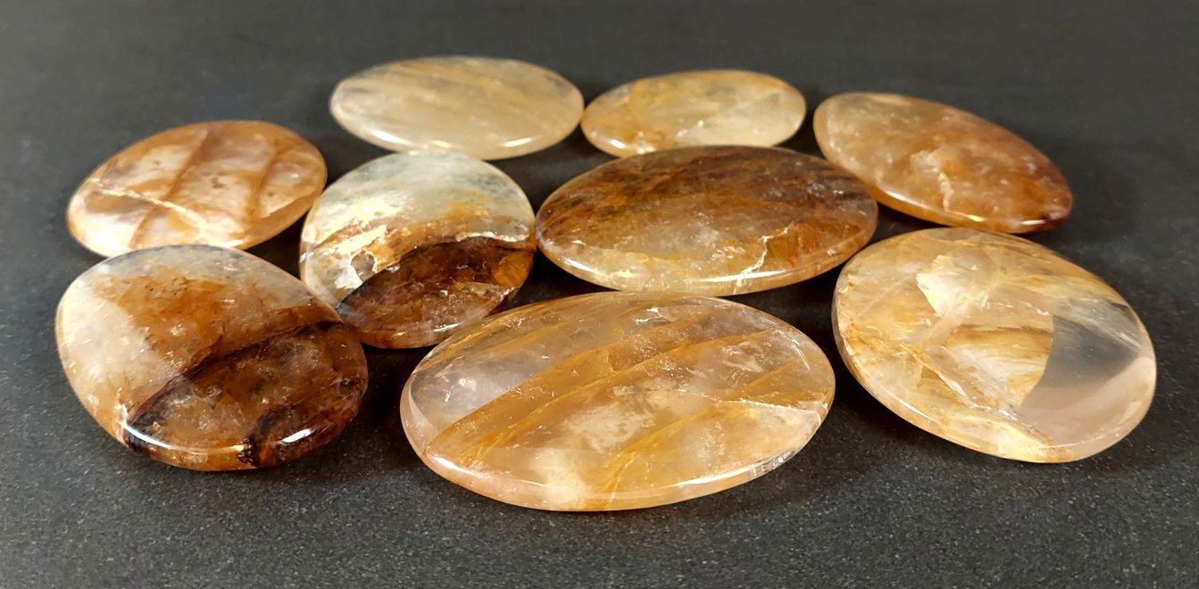 Pebbles "No Worry Stone" - Golden Healer, Platt - 2