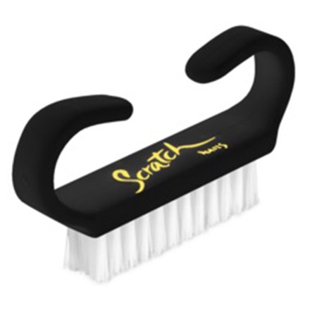 Nail Scrub Brush, mini, svart