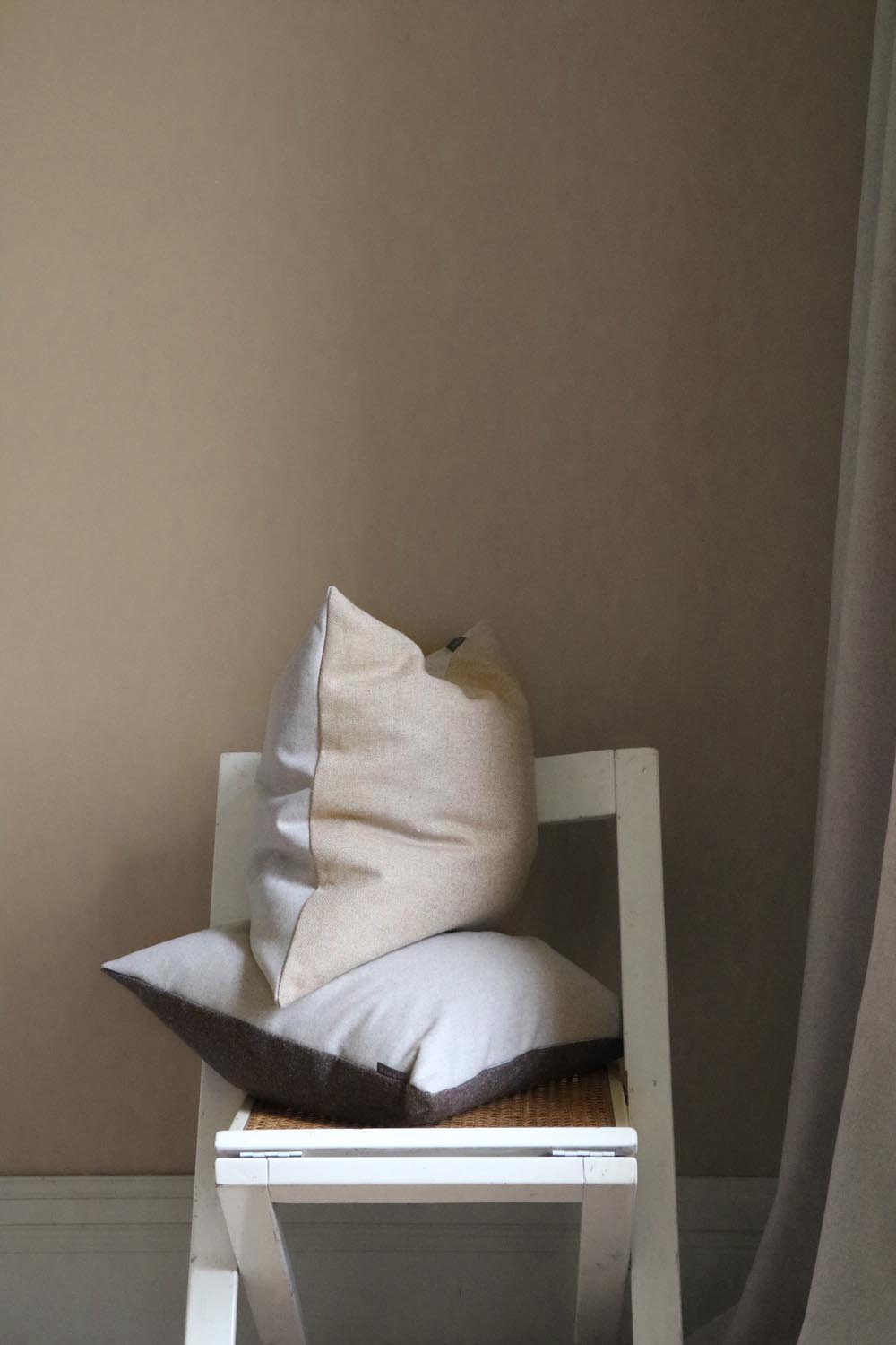 Kudde Retreat med återvunnen ull Rågbeige - 4